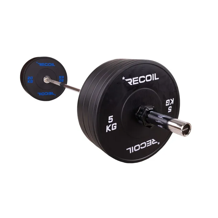 Recoil 120 kg Bumper Plates Pro, svart